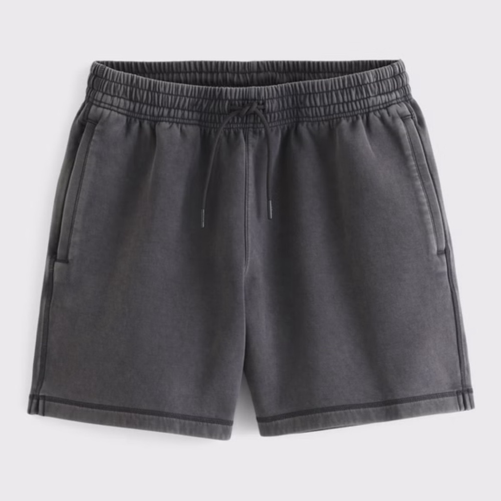 ✨5 for $25✨Abercrombie & Fitch A&F Essentials Relaxed Sweat Shorts | Gray